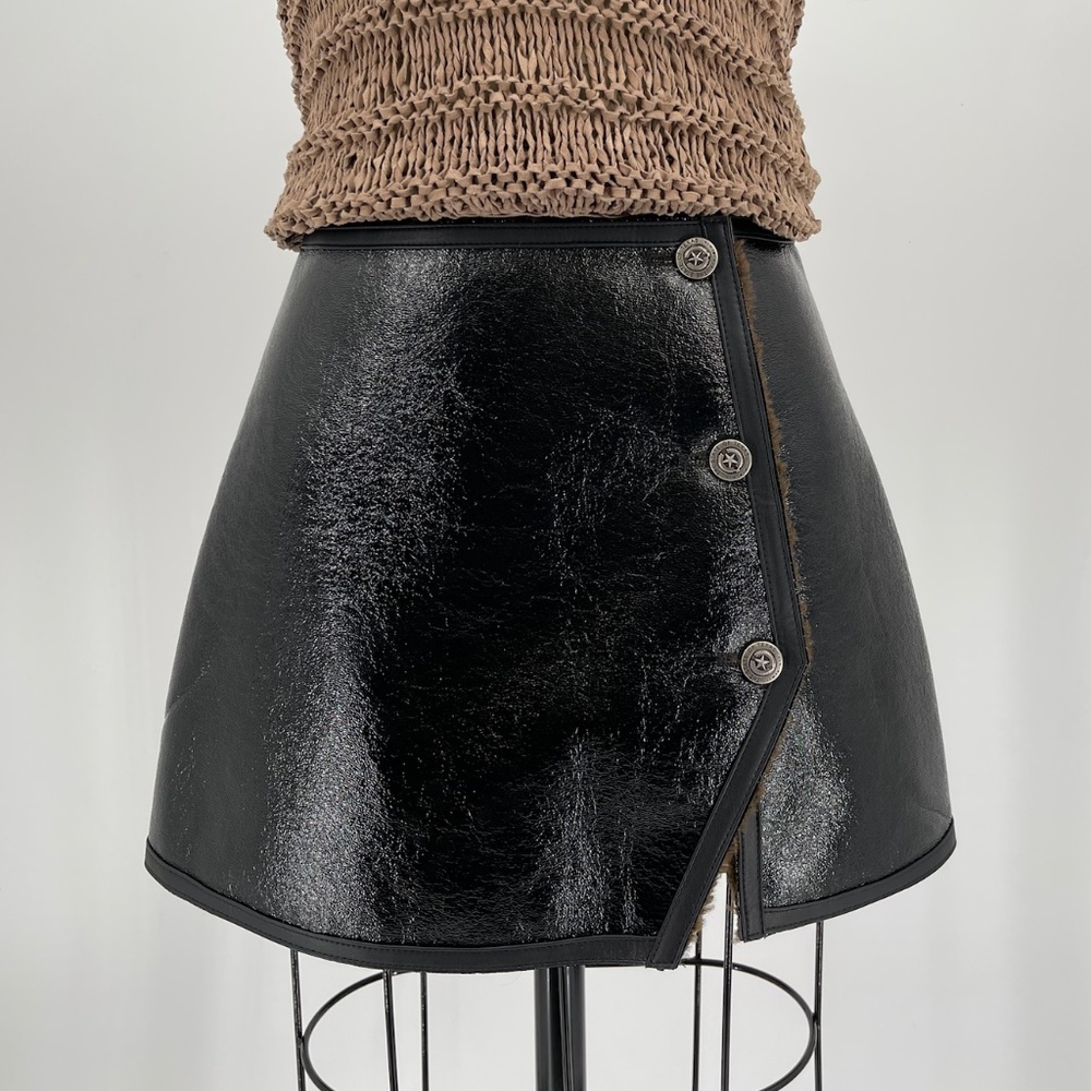 Faux shearling Mini skirt
